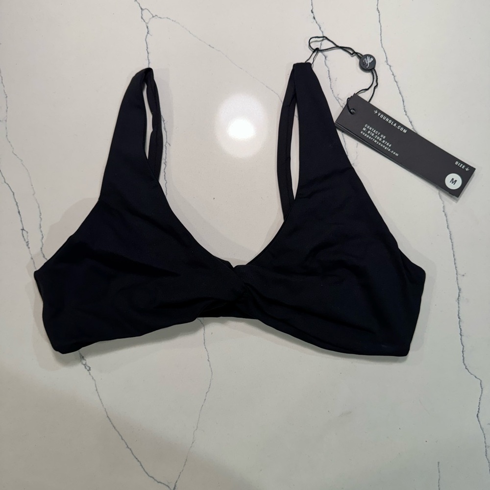 YoungLA Black Twist Bikini - M